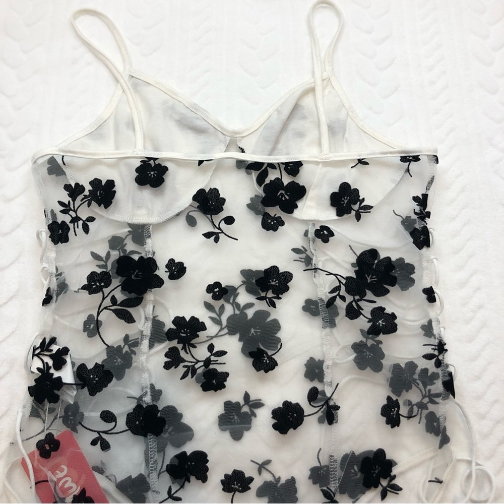 💗 *NEW* Romwe - Womans Mesh Bodysuit‎ - Picture 8 of 9